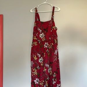 Xhiliration floral jumpsuit - size L